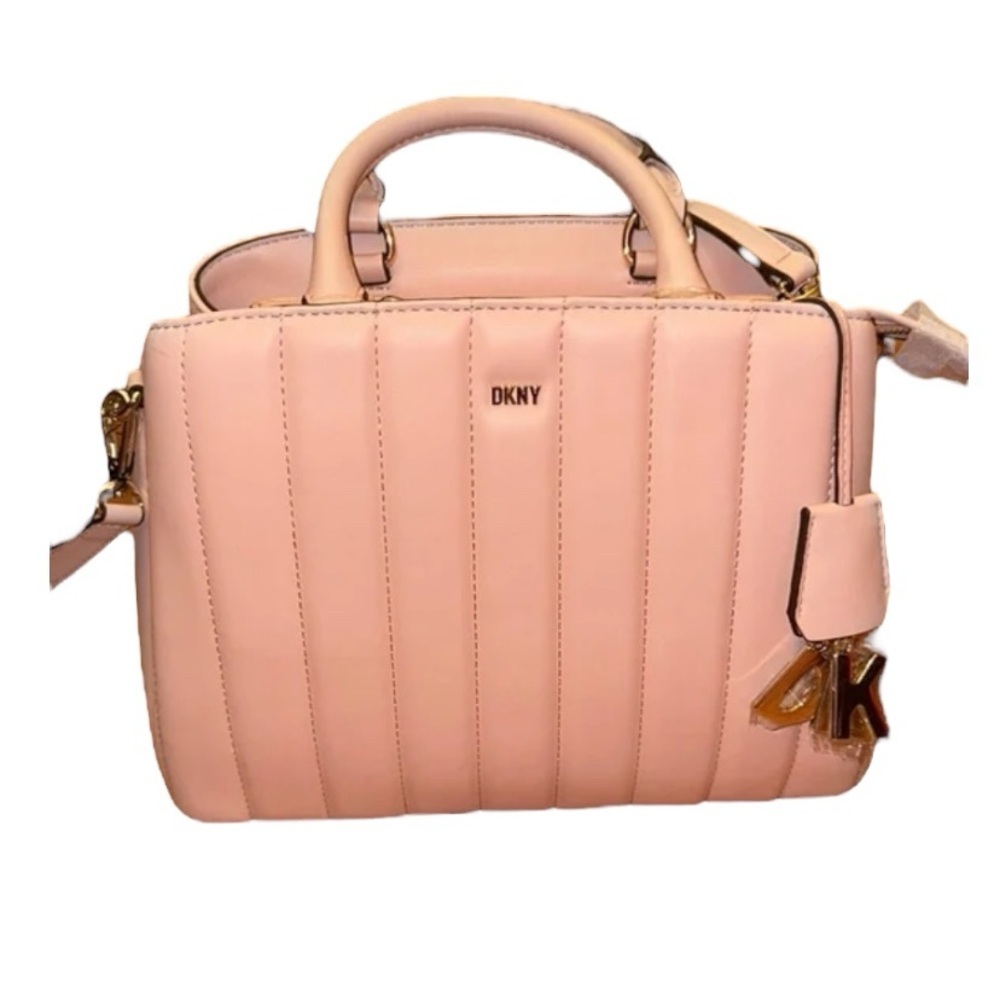 DKNY Pink Paige Medium Satchel NWT - Picture 1 of 16